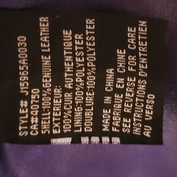 Guillaume 3XL Blue Leather Jacket - Picture 5 of 5